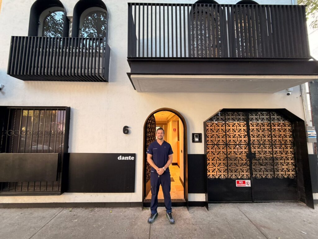 Fachada de la Clínica Dr. Ivo Ferreira en Ciudad de México (Dante 6, Anzures)