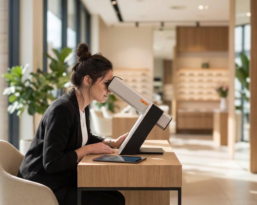 Präzise Augenuntersuchung bei Leica Eyecare Zürich