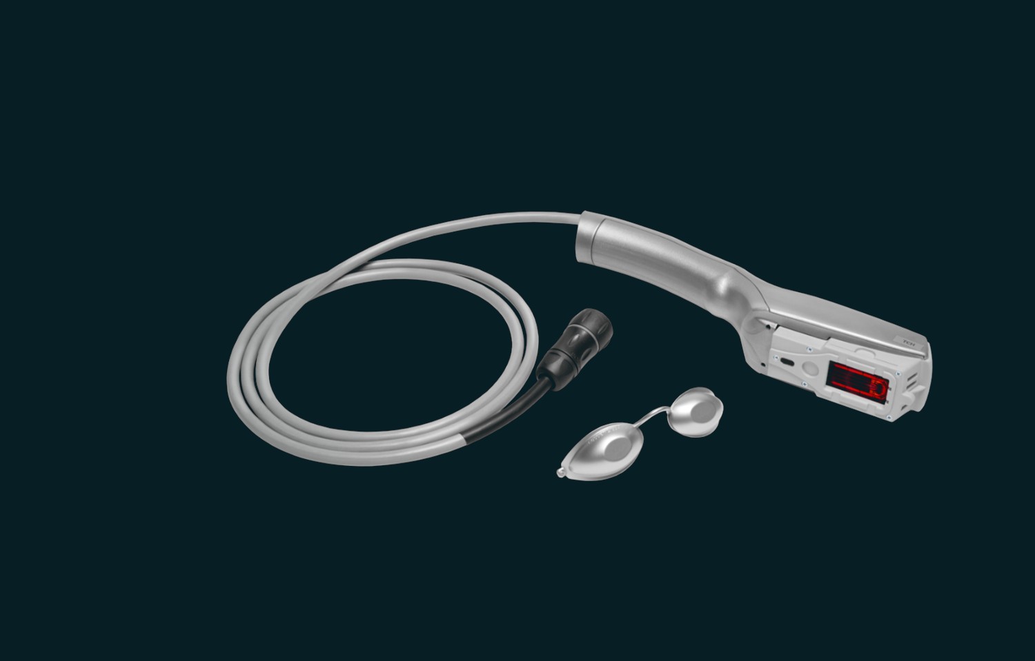 OPE-IPL-Handstück des Eye-Light-Systems mit den Augenschalen, die während der Sitzung getragen werden
