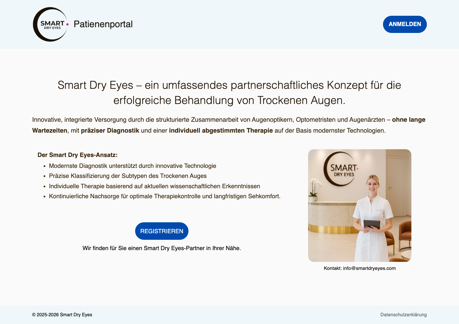 Smart Dry Eyes Patientenportal